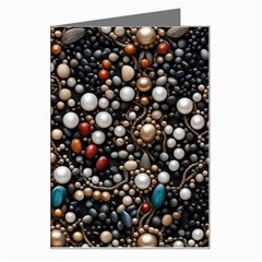 Pearls And Stones Greeting Card by dedoma