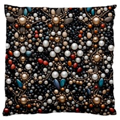 Pearls And Stones Large Cushion Case (two Sides) by dedoma