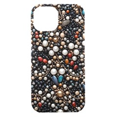 Pearls And Stones Iphone 15 Black Uv Print Pc Hardshell Case by dedoma