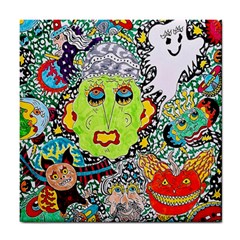 Supersonic Monster Mash Tile Coaster by chellerayartisans