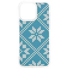 Blue Winter Knitted Texture, Blue Winter Background, Knitted Texture Iphone 15 Pro Max Tpu Uv Print Case by kyorashop23