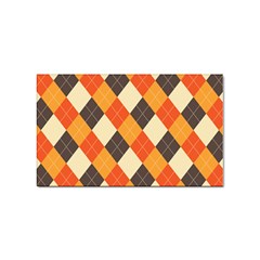 Halloween Argyle Pattern  Sticker (rectangular) by Safari