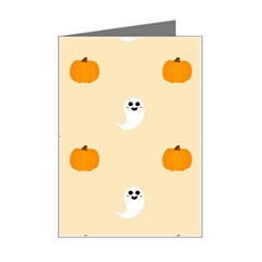 Pumpkin And Boo Crew Halloween  Mini Greeting Card by Safari