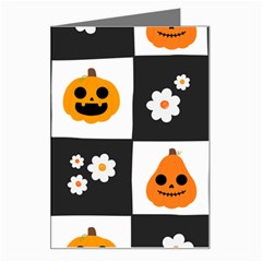 Seamless Halloween Pattern With Smiling Pumpkin 20240926 161714 0000 Greeting Card by Safari