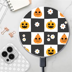 Seamless Halloween Pattern With Smiling Pumpkin 20240926 161714 0000 Wireless Fast Charger(white) by Safari