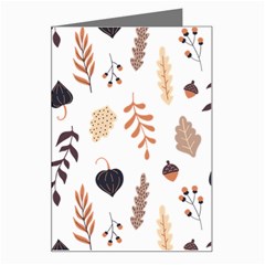 Autumn Seamless Leaves Pattern  Greeting Card by Safari