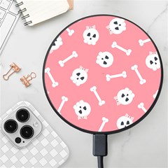 Halloween Pattern With Sculles And Bones 20240926 160927 0000 Wireless Fast Charger(black) by Safari