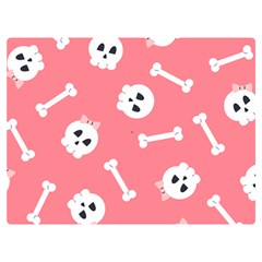 Halloween Pattern With Sculles And Bones 20240926 160927 0000 Premium Plush Fleece Blanket (extra Small) by Safari