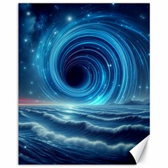 Astral Waveform Fantasy Canvas 11  X 14  by Grandong