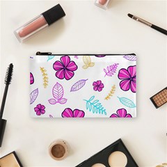 Flowers Leaves Pattern Art Bloom Cosmetic Bag (small) by Grandong