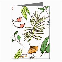 Line Floral Art Pattern Ornament Greeting Cards (pkg Of 8) by Grandong