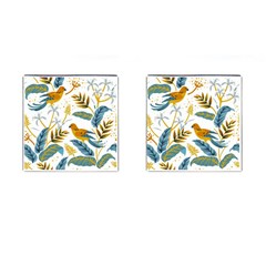 Artwork Backdrop Bird Blue Cufflinks (square) by Grandong