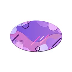 Colorful Labstract Wallpaper Theme Sticker (oval) by Apen