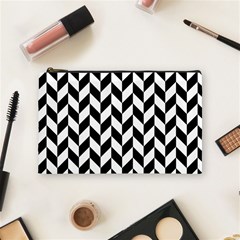 Black And White Pattern Cosmetic Bag (medium) by ytdream