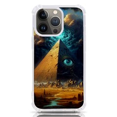 Mystic Blue Pyramid Art Iphone 13 Pro Tpu Uv Print Case by ExtraAwesomeSauce