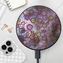 Abstract Molecular Space Art Wireless Fast Charger(black) by ExtraAwesomeSauce