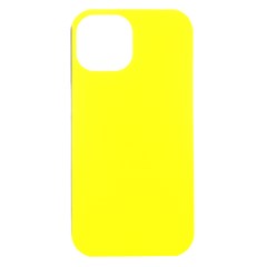 A Yellow Background With A Black Border Iphone 15 Plus Black Uv Print Pc Hardshell Case by catchydesignhill