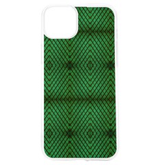 Green Diamond Grid Pattern Iphone 15 Tpu Uv Print Case by ExtraAwesomeSauce