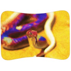 Vibrant Forked-tongue Snake Art Velour Seat Head Rest Cushion by ExtraAwesomeSauce