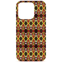 Colorful Geometric Pattern Design Iphone 15 Pro Black Uv Print Pc Hardshell Case by ExtraAwesomeSauce