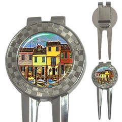 Colorful Venice Homes - Venezia, Italy 3-in-1 Golf Divots by ConteMonfrey