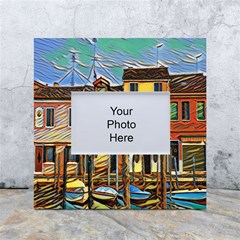 Colorful Venice Homes - Venezia, Italy White Box Photo Frame 4  X 6  by ConteMonfrey