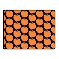 Black And Orange Pumpkin Fleece Blanket (small) by ConteMonfrey