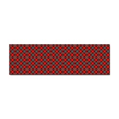 Red Diagonal Plaids Sticker (bumper) by ConteMonfrey