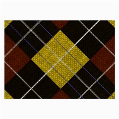 Yellow Plaid Large Glasses Cloth by ConteMonfrey