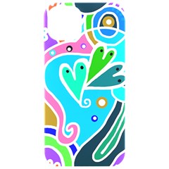 Crazy Pop Art - Doodle Hearts  Iphone 15 Pro Black Uv Print Pc Hardshell Case by ConteMonfrey