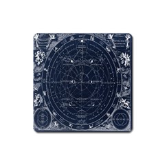 Astronomie Astrologie Vintage  Square Magnet by ConteMonfrey