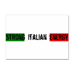 Strong Italian Energy Sticker A4 (10 Pack) by ConteMonfrey