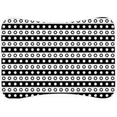 Black And White Circles Pattern Velour Seat Head Rest Cushion by ytdream