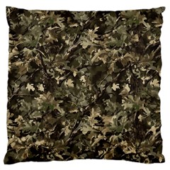 Camouflage Army Survival Uniform Large Cushion Case (two Sides) by Posterlux