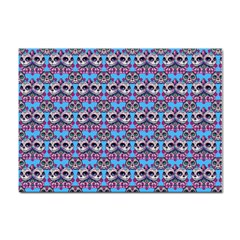 Colorful Sugar Skull Cat Pattern Sticker A4 (100 Pack) by ExtraAwesomeSauce