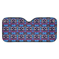 Colorful Sugar Skull Cat Pattern Car Windshield Sunshade by ExtraAwesomeSauce