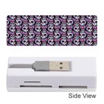 Sugar Skull Cat Pattern Memory Card Reader (Stick) Front