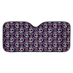 Sugar Skull Cat Pattern Car Windshield Sunshade by ExtraGoodSauce