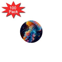 Cosmic Jellyfish Artwork 1  Mini Magnets (100 Pack)  by ExtraAwesomeSauce