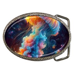 Cosmic Jellyfish Artwork Belt Buckles by ExtraAwesomeSauce