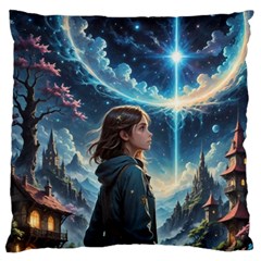 Enchanting Fantasy Night Sky Scene Standard Premium Plush Fleece Cushion Case (two Sides) by ExtraGoodSauce