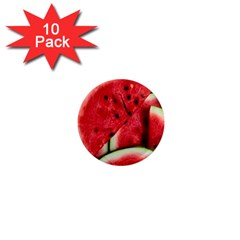 Watermelon, Fruit, Green, Red 1  Mini Magnet (10 Pack)  by kyorashop23