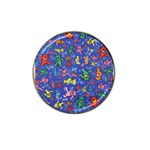 Grateful Dead Dancing Bears Pattern Hat Clip Ball Marker Front