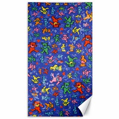 Grateful Dead Dancing Bears Pattern Canvas 40  X 72  by Salmanaz77