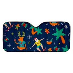 Colorful Funny Christmas Pattern Car Windshield Sunshade by Ket1n9