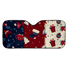 Flat Design Christmas Pattern Collection Art Car Windshield Sunshade by Ket1n9