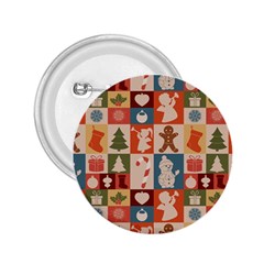 Cute Christmas Seamless Pattern Vector  - 2 25  Buttons by Ket1n9