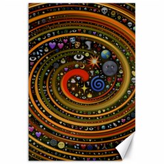 Swirl Vortex Emoji Cyclone Motion Art Canvas 20  X 30  by Paksenen