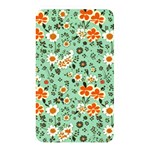 Retro 1960s Flowers Pattern 3 Memory Card Reader (Rectangular) Front