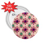 Retro 1880s Flowers Pattern 10 2.25  Buttons (100 pack)  Front